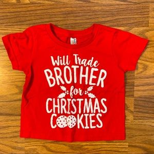 Will Trade Brother For Christmas Cookies 2T shirt